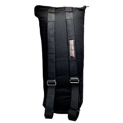 RooR Glass 24in Padded Bag Black — alternate angle showing zipper and RooR embroidery detail