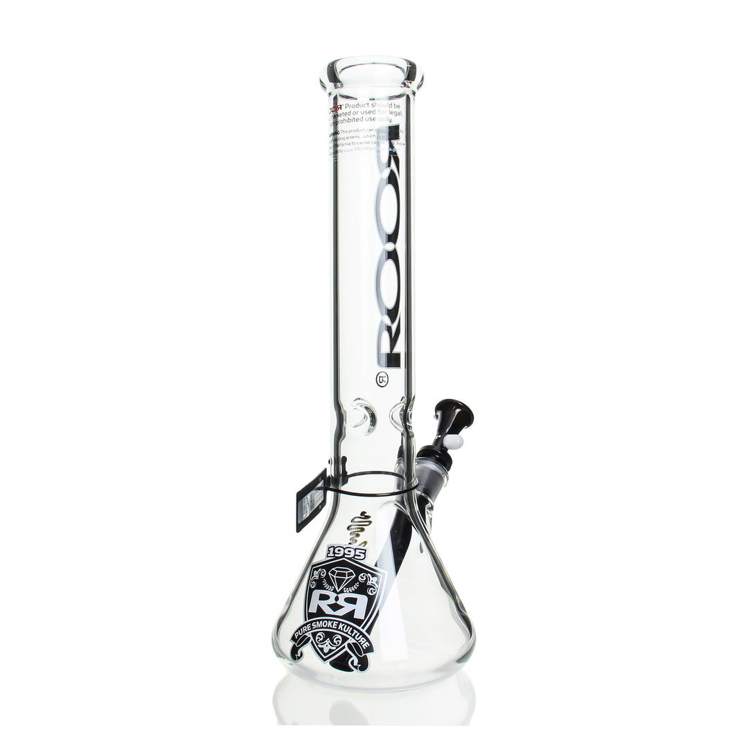 RooR Intro Collectors Series 14in Beaker 50x5mm Black — black Intro Collectors beaker detail view