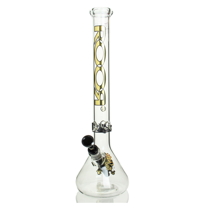 RooR Intro Collectors Series 18in Beaker 45x5mm Gold — gold Intro Collectors beaker shown from alternate angle