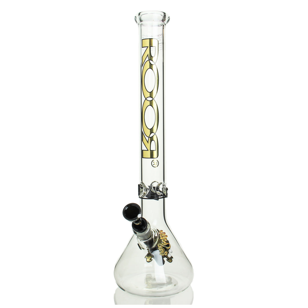 RooR Intro Collectors Series 18in Beaker 45x5mm Gold — gold Intro Collectors beaker shown from alternate angle