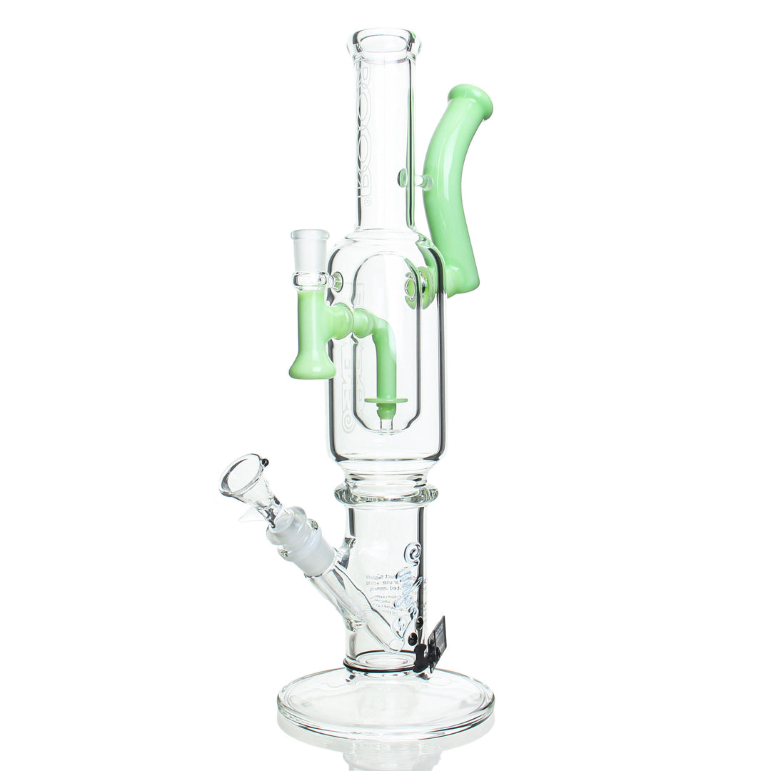 RooR x Eleven30 16in Straight Milky Green — collab 16in straight tube bong in milky green colorway