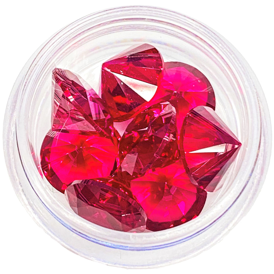 Ruby Pearl Co 10mm Diamond Cut Ruby — faceted ruby quartz terp accessory shown with packaging detail