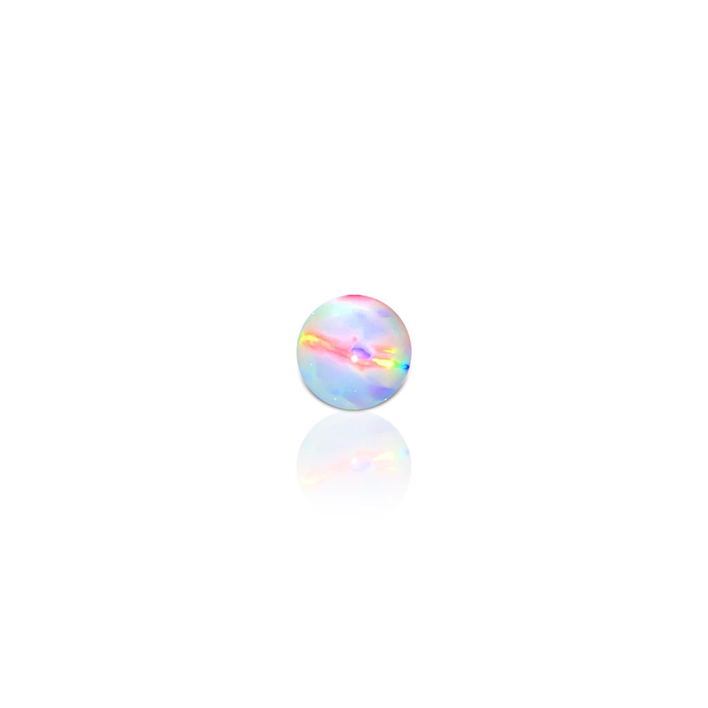Ruby Pearl Co 3mm Opal Terp Pearl — single 3mm opal terp pearl for low-temp dab banger heat distribution
