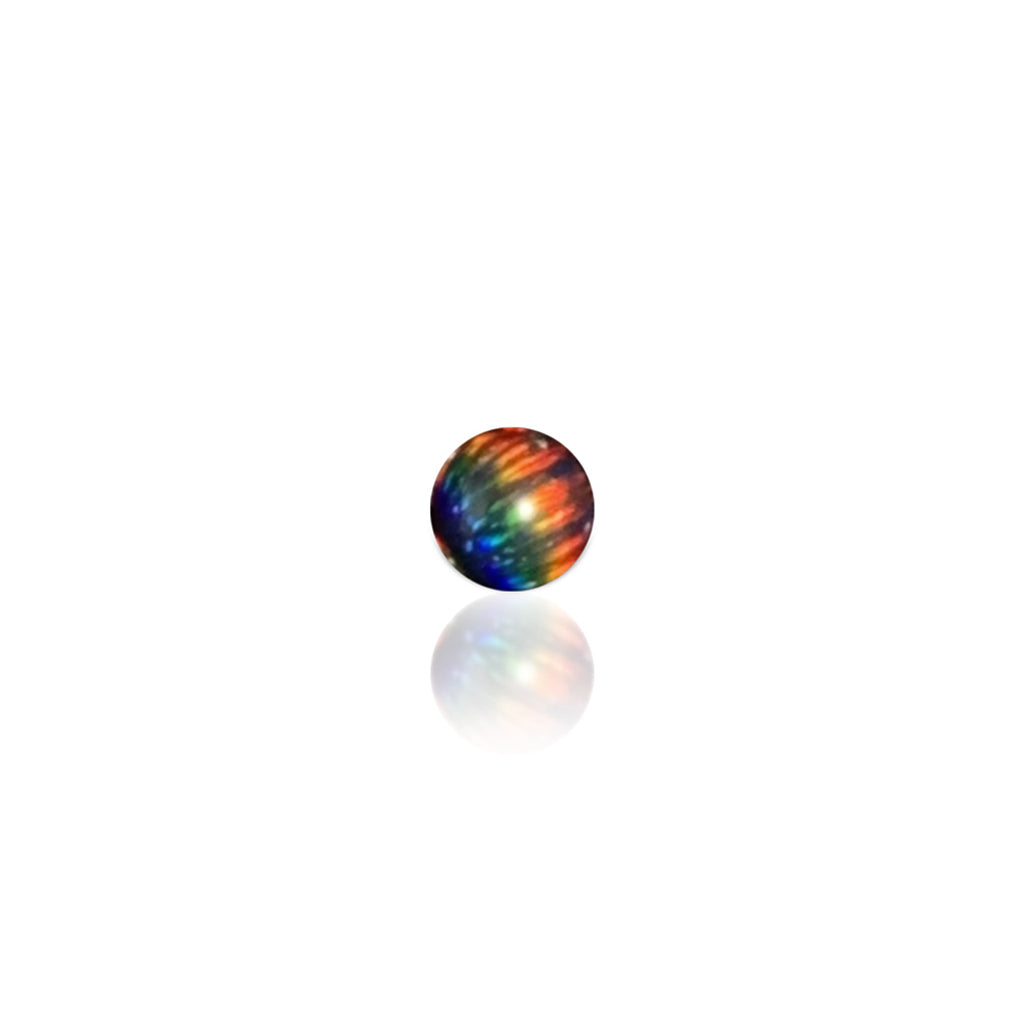 Ruby Pearl Co 3mm Opal Terp Pearl Black — single 3mm opal terp pearl in black