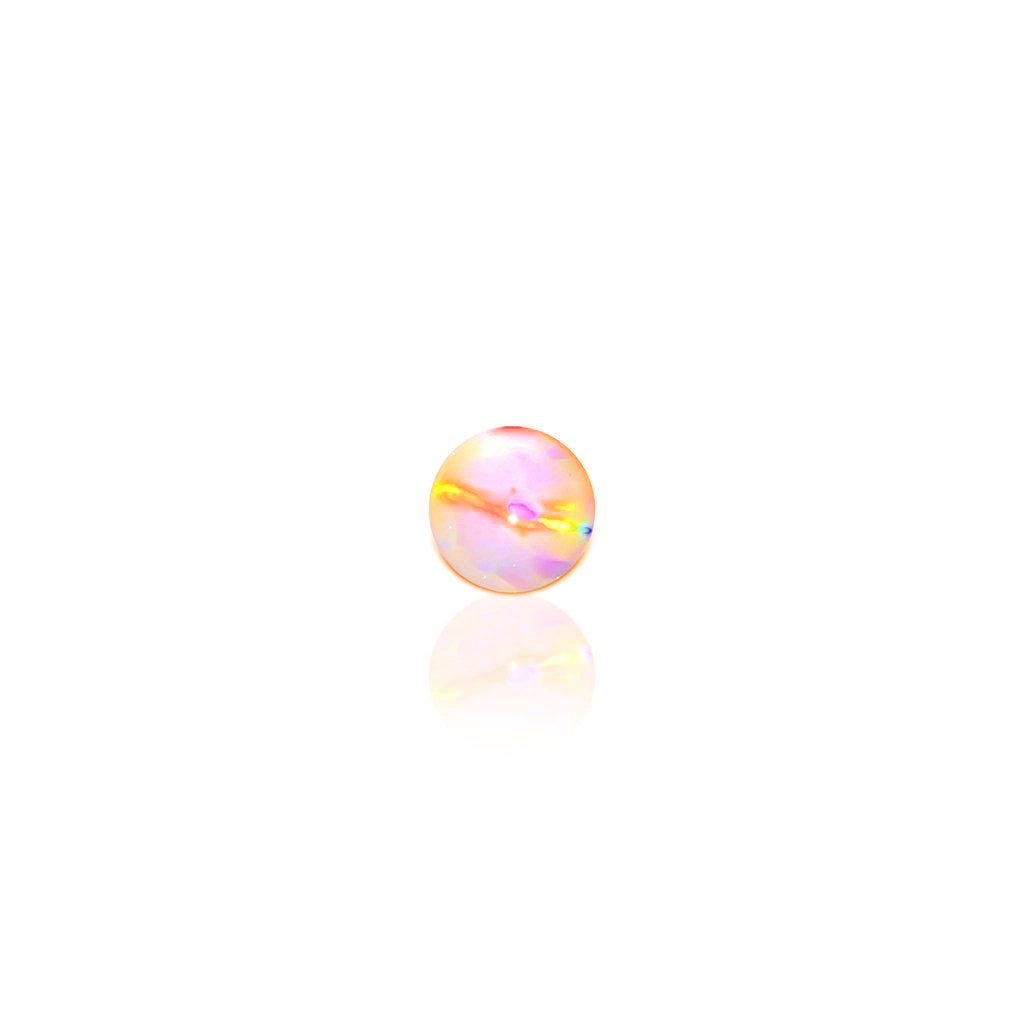 Ruby Pearl Co 3mm Opal Terp Pearl Orange — single 3mm opal terp pearl in orange