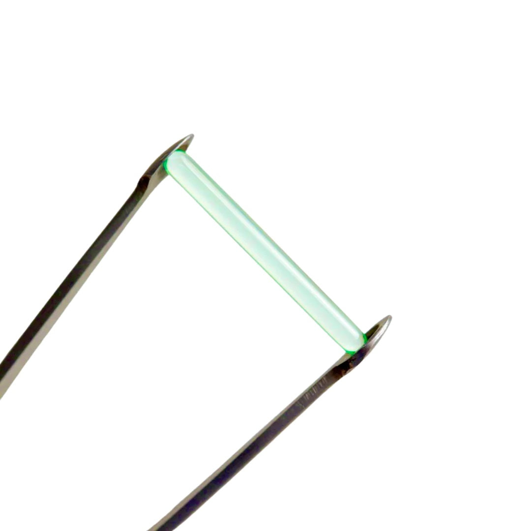 Ruby Pearl Co 3x30mm Terp Pillar Green — green terp pillar for slurper bangers