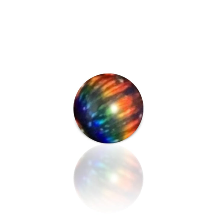 Ruby Pearl Co 5mm Opal Terp Pearl Black Rainbow dabbing accessory