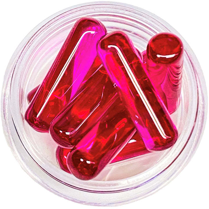 Ruby Pearl Co Terp Pillar Ruby — ruby quartz pillar insert shown with packaging detail and matching terp pearls
