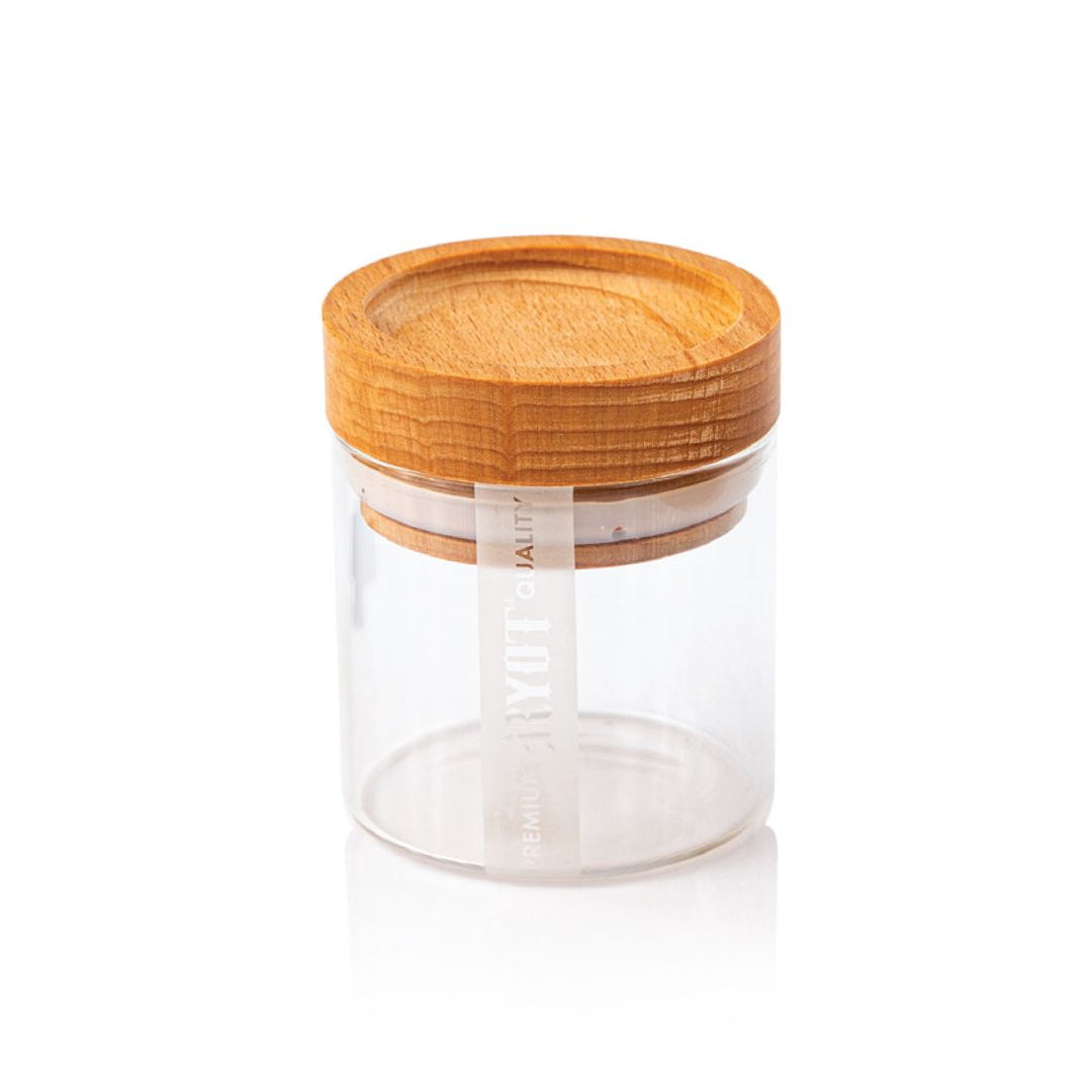 RYOT Clear Glass Storage Jar — alternate angle