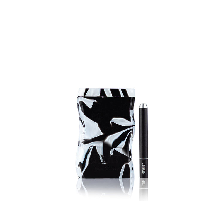 RYOT Short Magnetic Dugout — magnetic dugout stash box, black and white variant