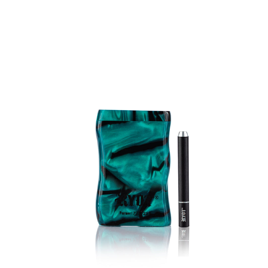 RYOT Short Magnetic Dugout — magnetic dugout stash box, green variant