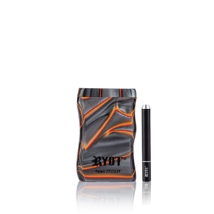RYOT Short Magnetic Dugout — magnetic dugout stash box, red and black variant