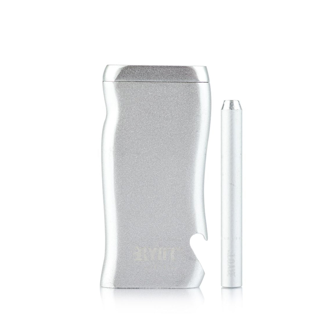 RYOT Super Magnetic Dugout with One Hitter — magnetic dugout stash box, silver variant