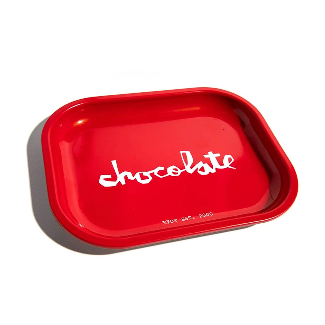 RYOT x Chocolate Tin Rolling Tray — collab tin rolling tray with Chocolate skateboards artwork