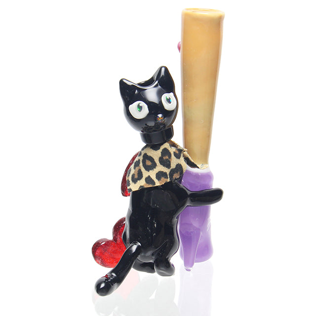 Sakibomb Glass Cat's Meow Bubbler side view