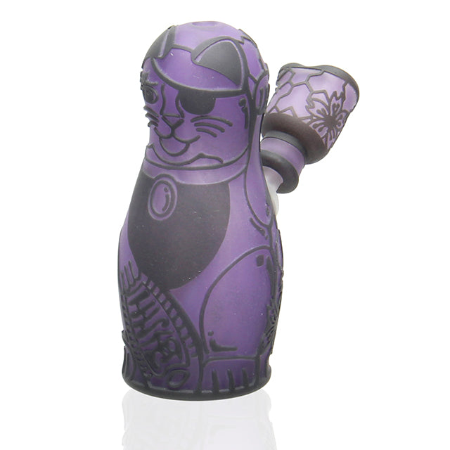 Sakibomb x Ryan Fitt Lucky Cat Matryoshka Bubbler sculptural mini dab rig