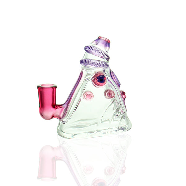 Salt Glass Eyepod #26 sculptural mini dab rig with 10mm female joint