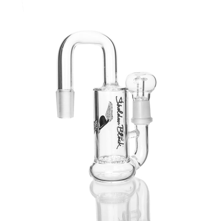 Sheldon Black Ash Catcher 18 Male to 18 Male — alternate angle of the ash catcher