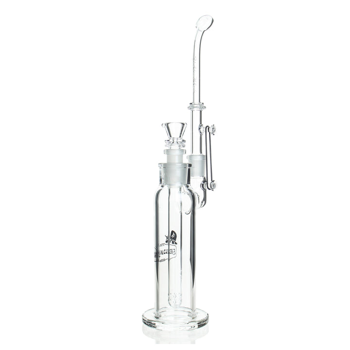 Sheldon Black Basic Bubbler York Peek-A-Boo Black — handmade Basic Bubbler with York Peek-A-Boo etched artwork in black