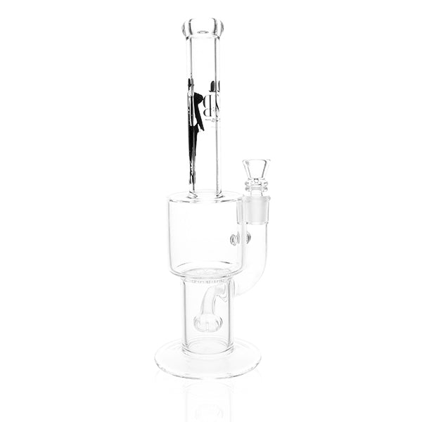 Sheldon Black Glass Stemless Showerhead 25 Hole Smoker side view