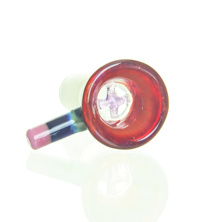 Sherbet Glass 14mm Pencil Slide Red — red pencil slide shown from alternate angle