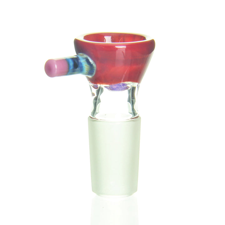 Sherbet Glass 18mm Pencil Slide Red — heady glass 18mm pencil-shaped slide bowl in red colorway