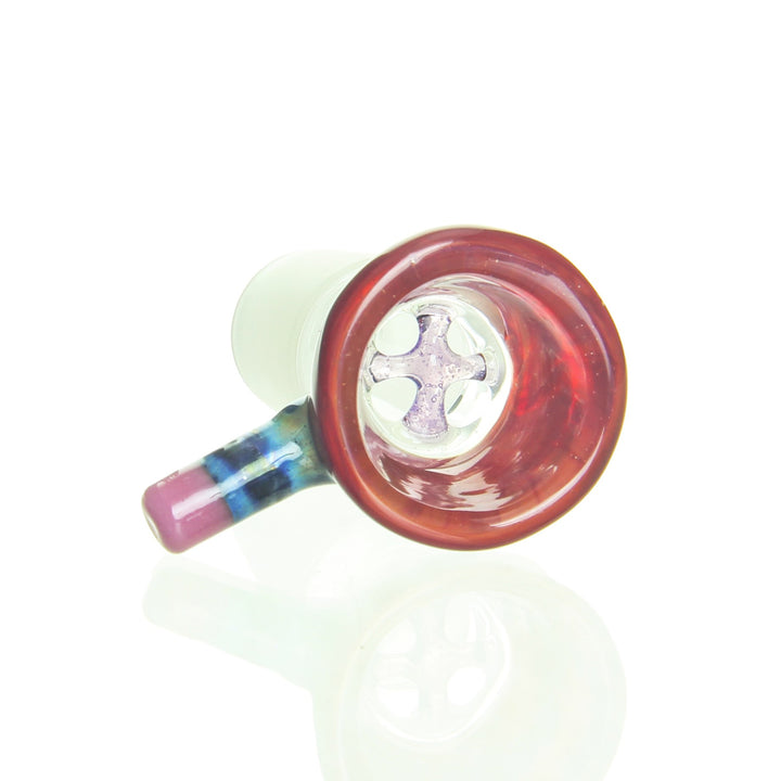 Sherbet Glass 18mm Pencil Slide Red — 18mm red pencil slide shown from alternate angle
