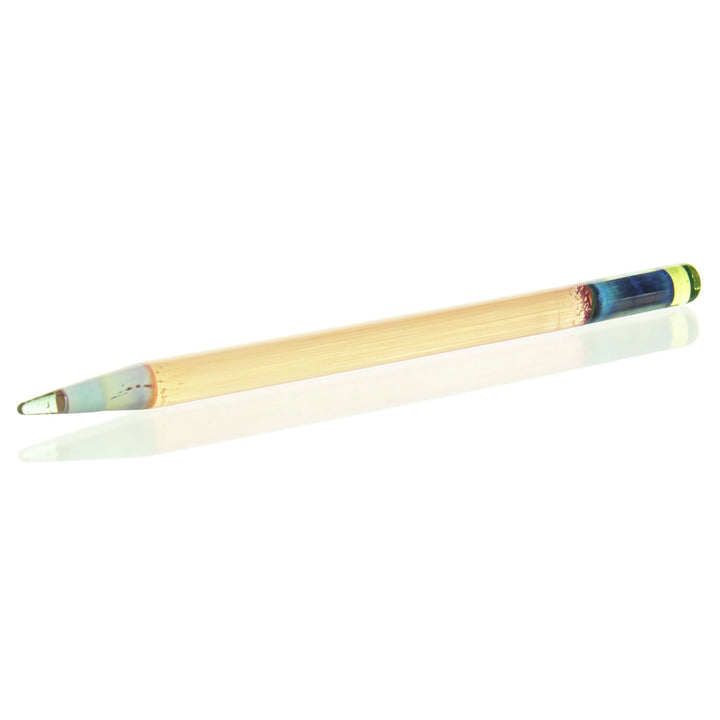Sherbet Glass CFL Pencil Dabber Shifty Peach Green Tip — Shifty Peach CFL dabber shown from alternate angle