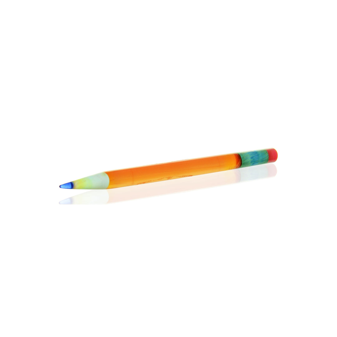 Sherbet Glass Pencil Dabber — Hot Sauce red glass dab tool
