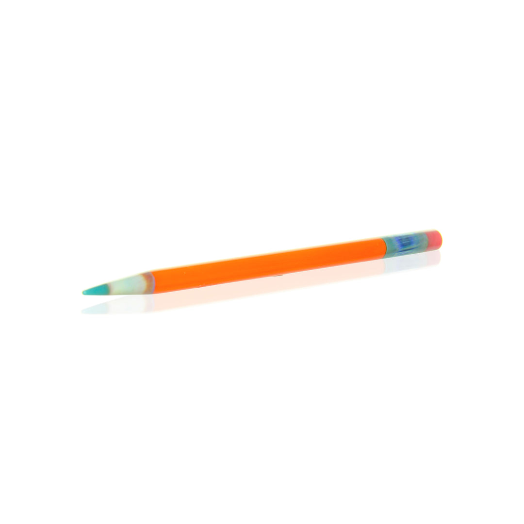 Sherbet Glass Pencil Dabber — orange glass dab tool