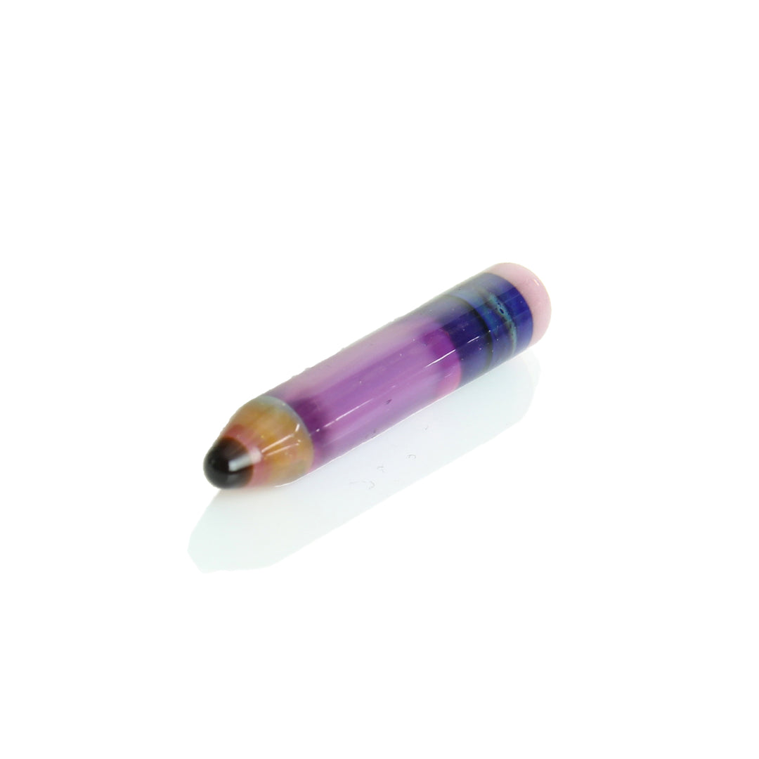 Sherbet Glass Pencil Pillar Royal Jelly — pencil-shaped terp pillar for slurper bangers, royal jelly colorway
