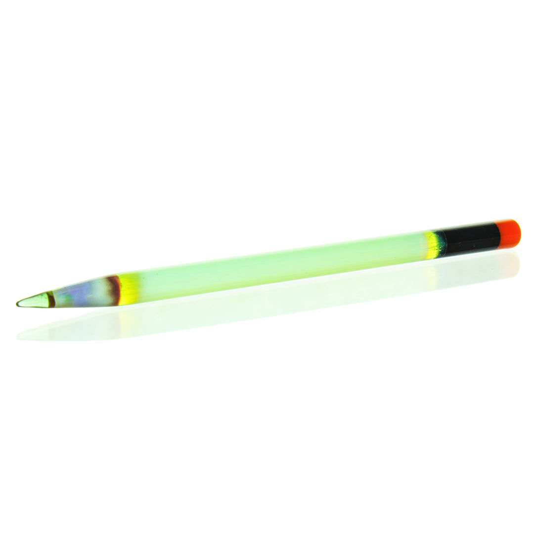 Sherbet Glass Halloween Edition Pencil Slyme — handmade glass dabber in Halloween Slyme green colorway