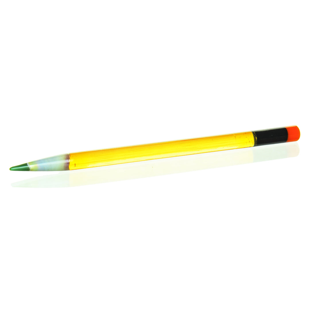 Sherbet Glass Halloween Edition Pencil Tangie — handmade glass dabber in Halloween Tangie orange colorway