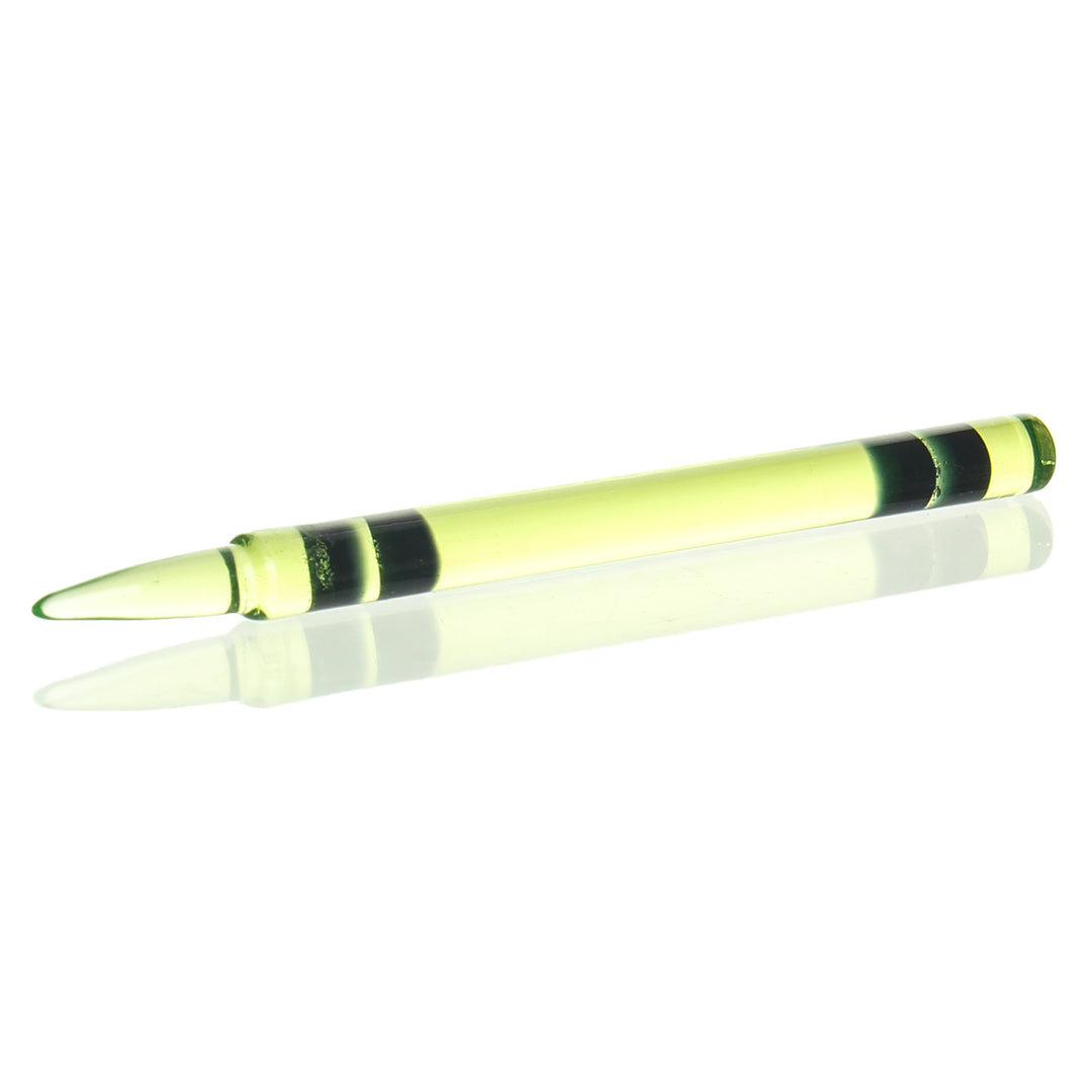 Sherbet Glass UV Crayon Dabber Illuminati — UV-reactive crayon-shaped glass dabber with Illuminati eye design