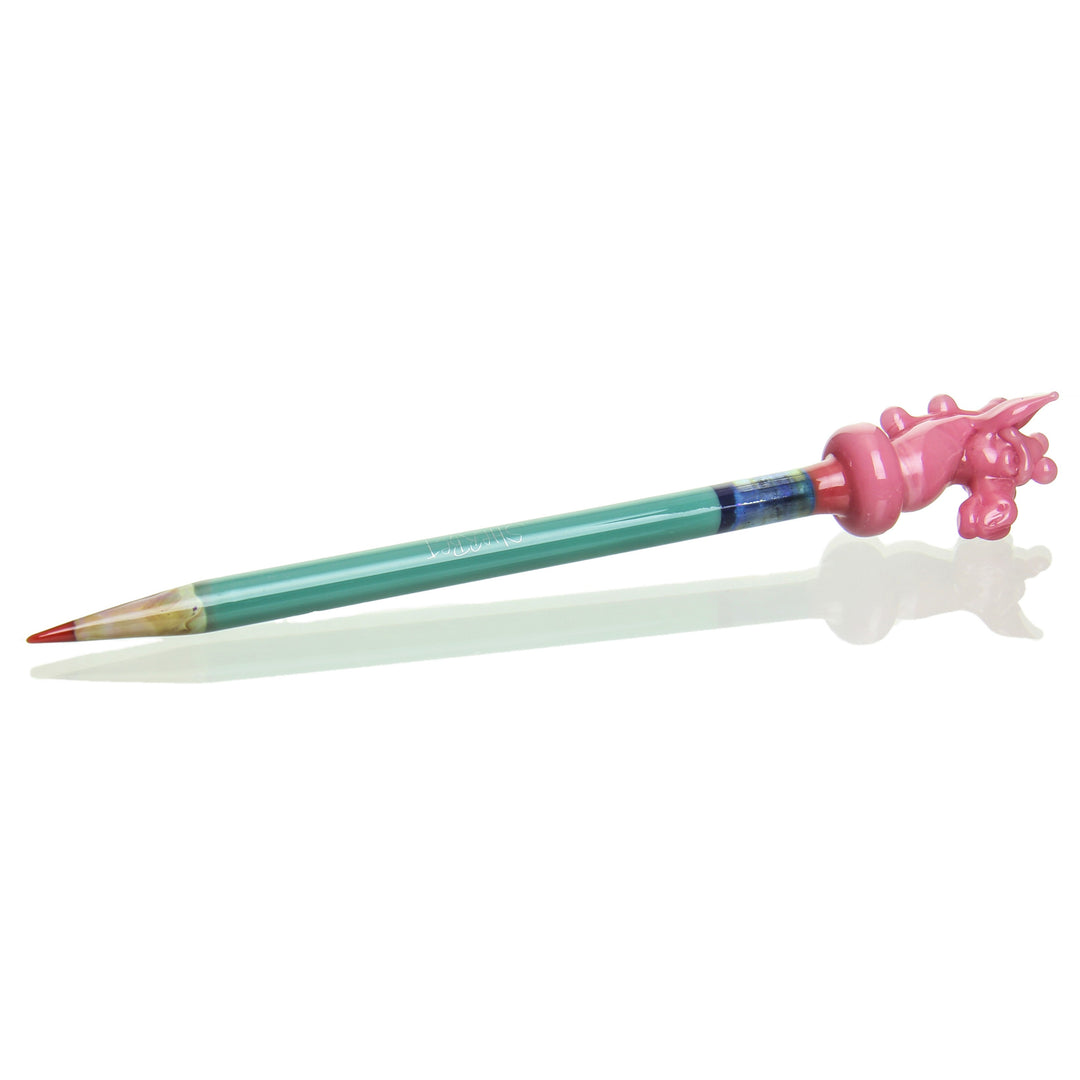 Sherbet Glass x Hallie Cat Chess Piece Pencil Dabber — collab heady glass pencil dabber with chess-piece-shaped tip
