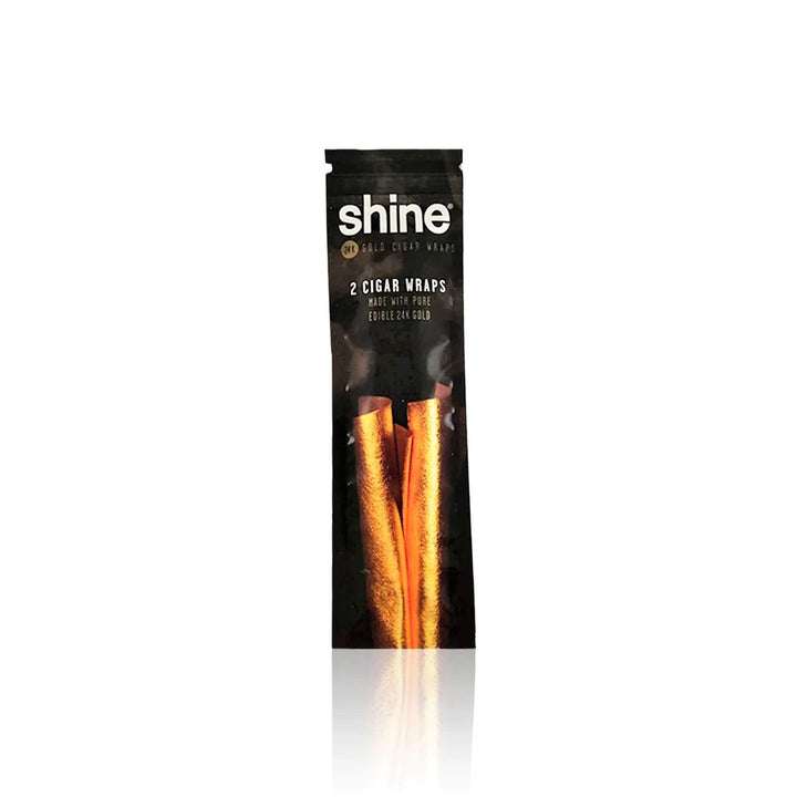 Shine 24k Gold Cigar Wraps — 24k gold cigar wraps, hero shot