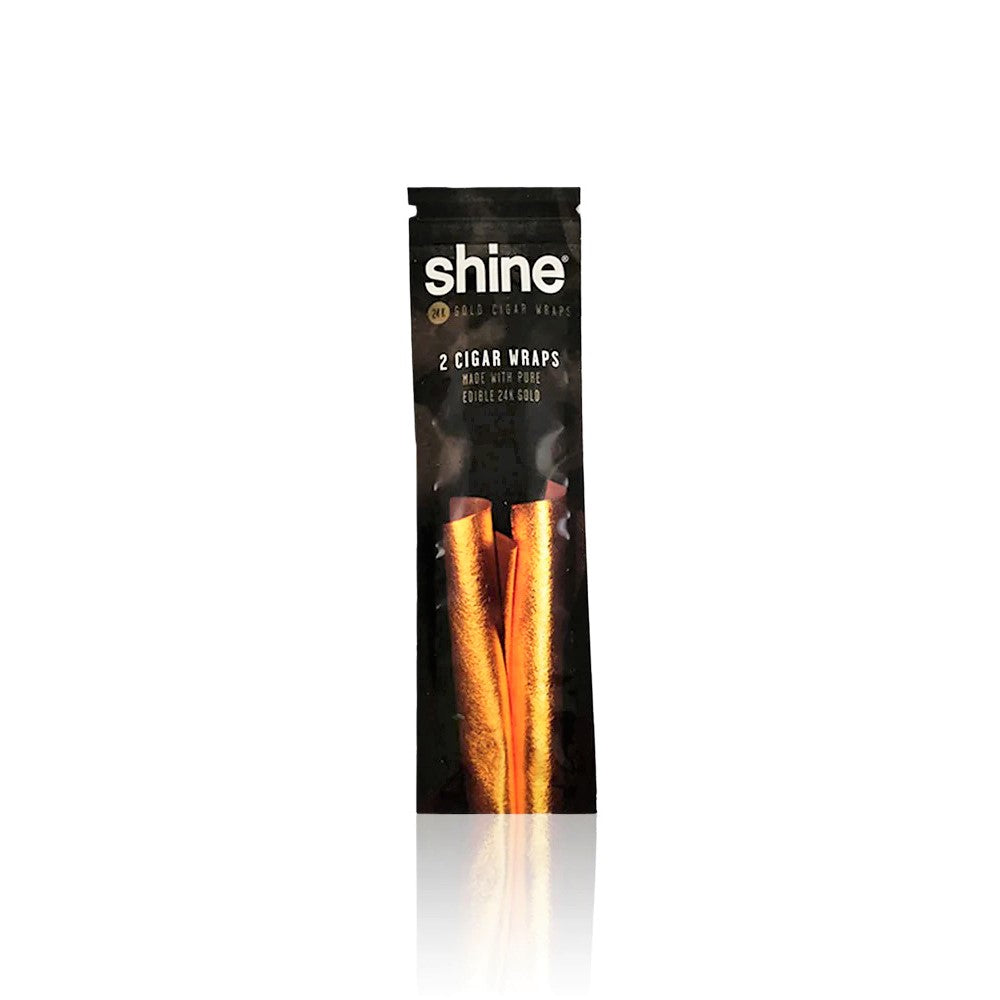 Shine 24k Gold Cigar Wraps — 24k gold cigar wraps, hero shot