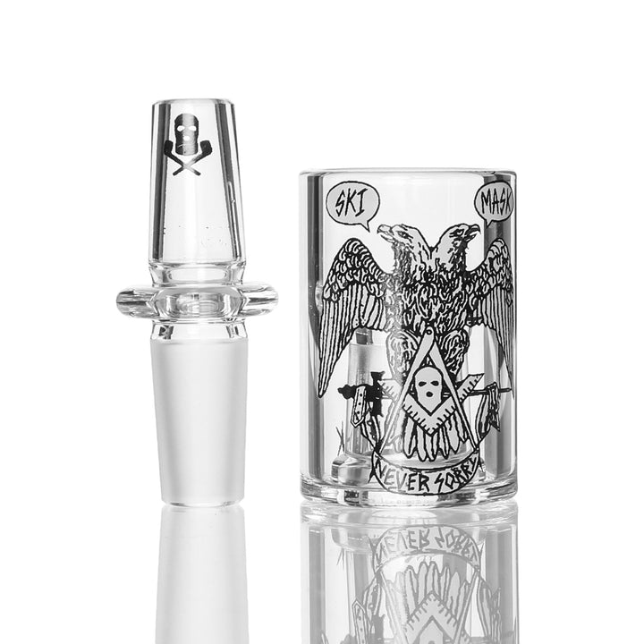 Ski Mask Glass 14mm Thermo Dome Set Never Sorry — alternate angle of the thermo dome set