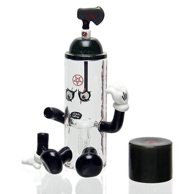 Ski Mask x Dave Park Domeless Spray Can Vapor Bubbler detail of spray can