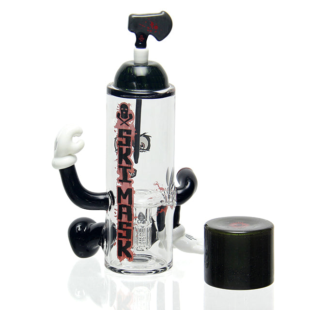 Ski Mask x Dave Park Domeless Spray Can Vapor Bubbler close-up of cap