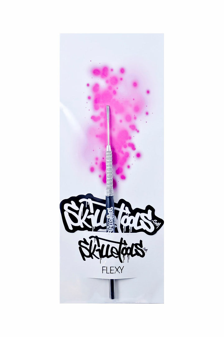 Skilletools Flexy — flexible silicone-tipped dabber tool for picking up sticky wax and oil concentrates