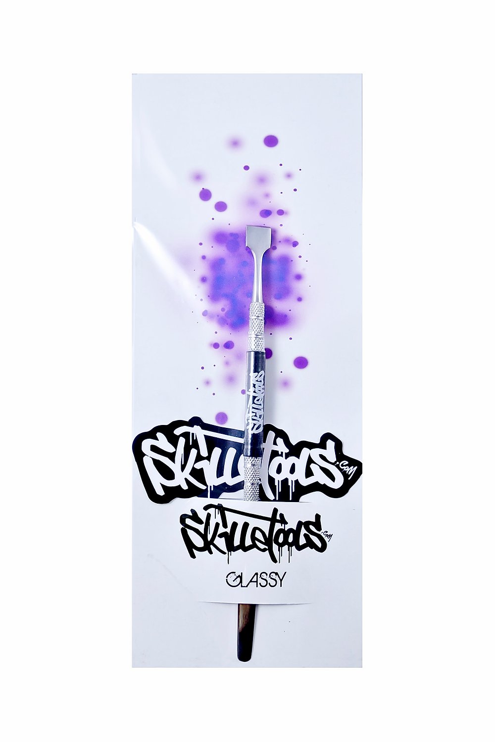 Skilletools Glassy — heat-resistant glass dabber tool for picking up wax and shatter concentrates