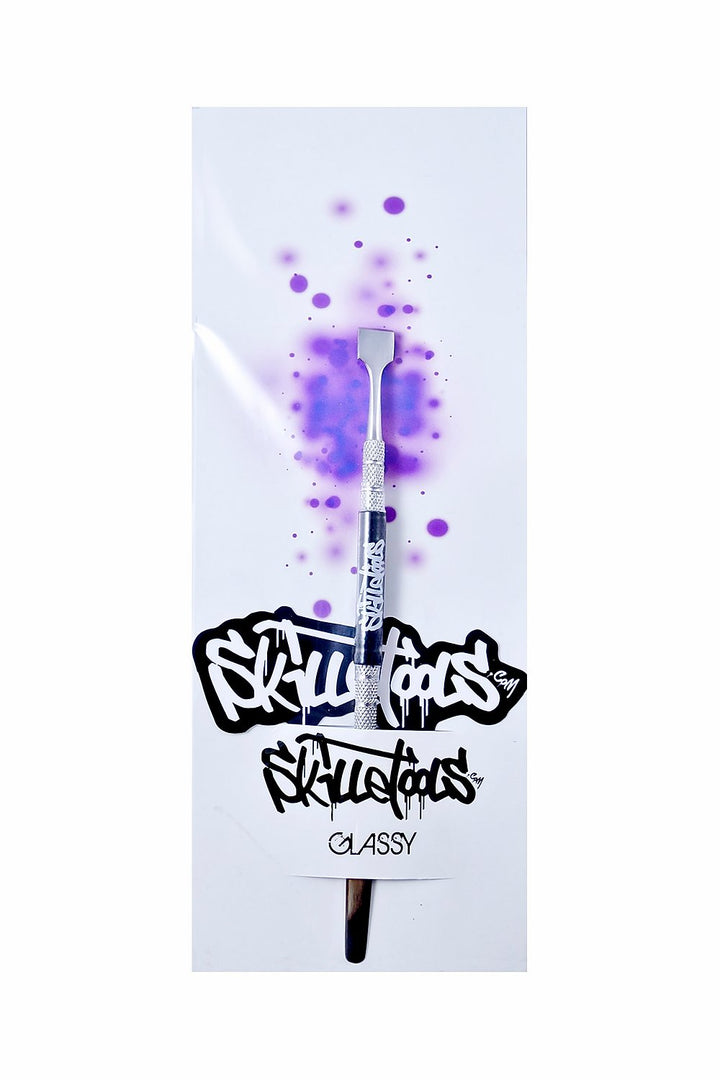 Skilletools Glassy — heat-resistant glass dabber tool for picking up wax and shatter concentrates
