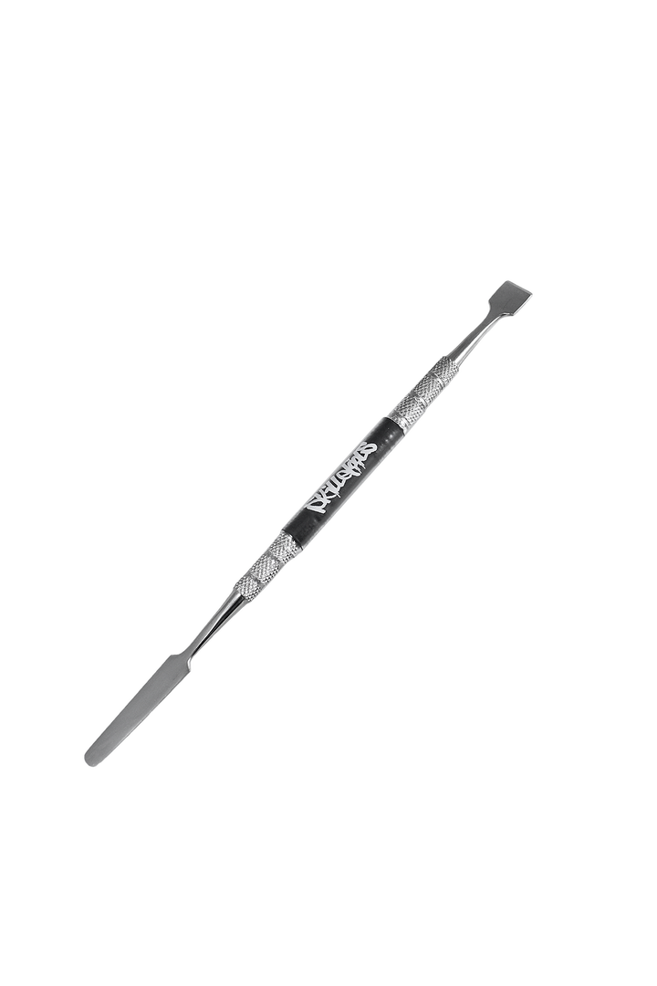 Skilletools Glassy — heat-resistant glass dab tool shown in retail packaging with branding
