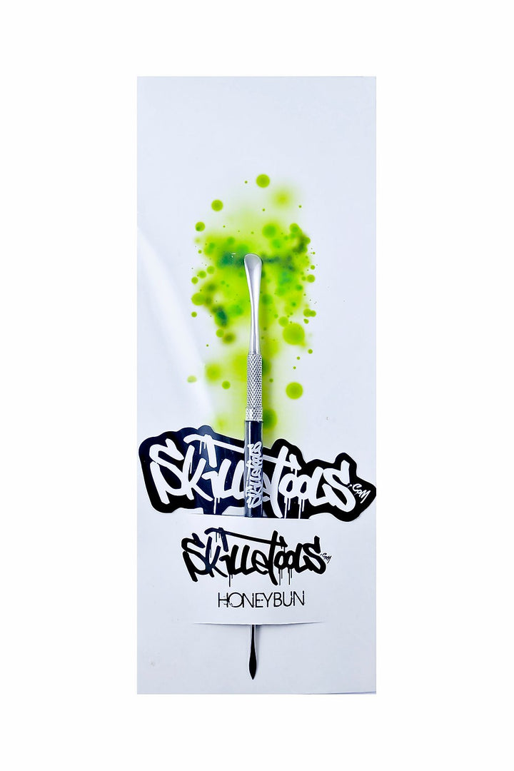 Skilletools Honeybun — stainless steel dabber tool with wide flat paddle for honey-style concentrates