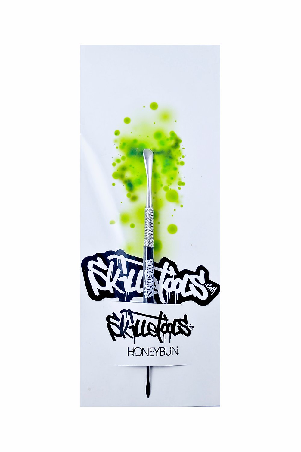 Skilletools Honeybun — stainless steel dabber tool with wide flat paddle for honey-style concentrates