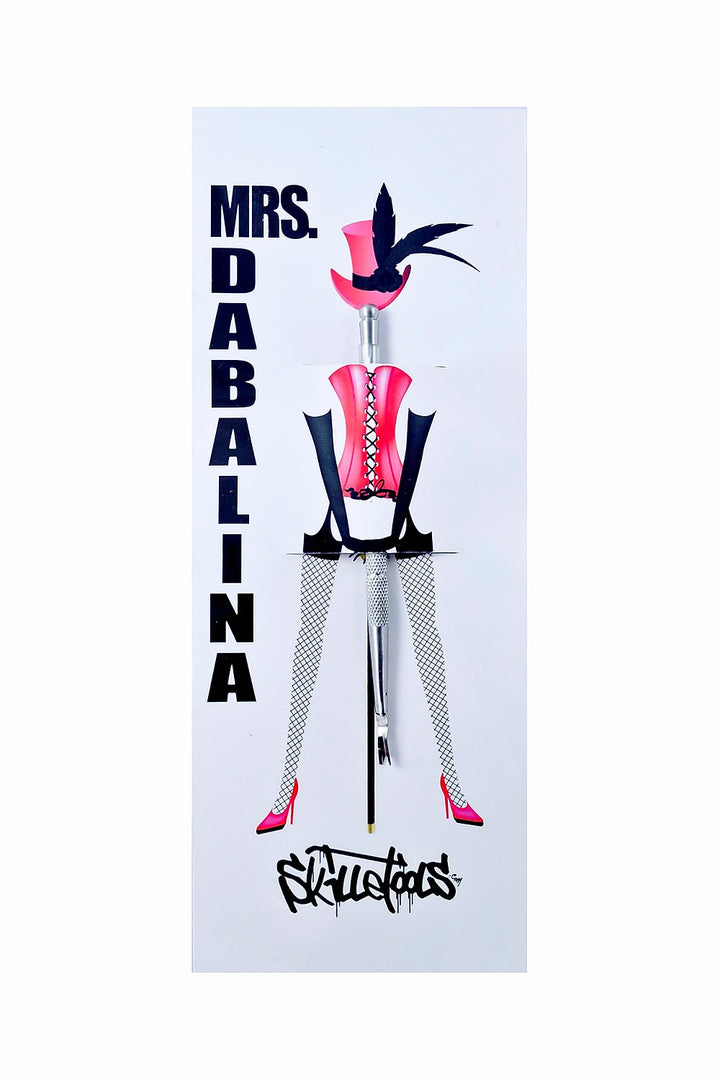 Skilletools Mrs. Dabalina — stainless steel dabber with paddle and curved scoop ends for wax dabbing