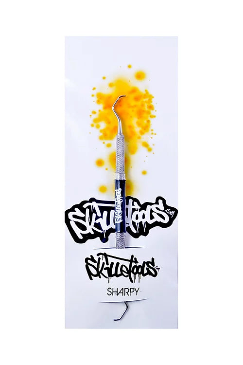 Skilletools Sharpy — stainless steel dabber tool with sharp pointed pick end for breaking up concentrates