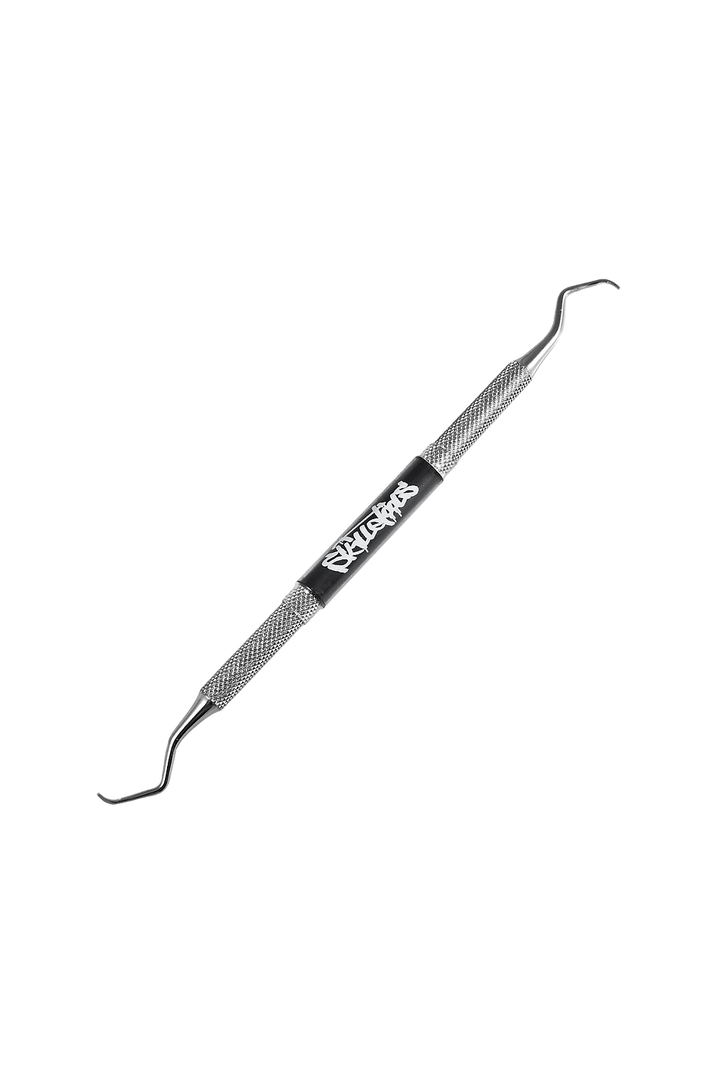 Skilletools Sharpy — stainless steel sharp-tip dab tool shown in retail packaging