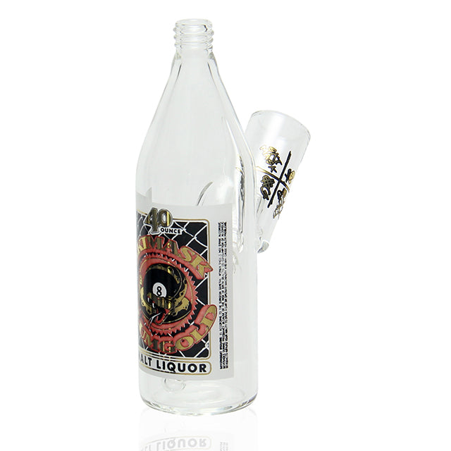 Slum Gold x Ski Mask Mini 40oz Bubbler side view